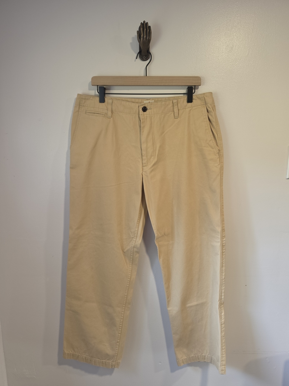 Dockers Men's Cotton Khaki Flat Front Chino Pants Straight Leg Size 34x29